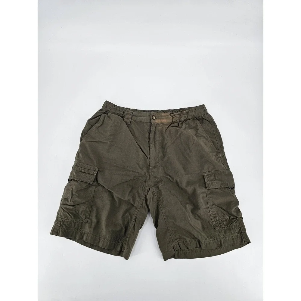 The North Face‎ Cargo Green Shorts Mens Large Nylon Stow Pocket